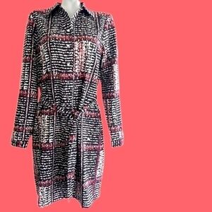 White House Black Market NWT Women's Stretch‎ Jersey Long Sleeve Shirt Dress